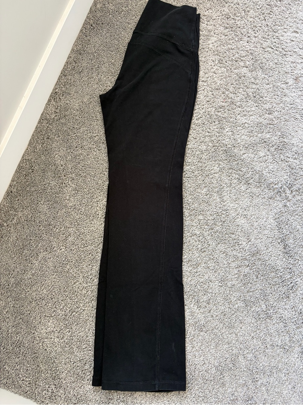 Thyme Maternity Black Flare Wide Leggings